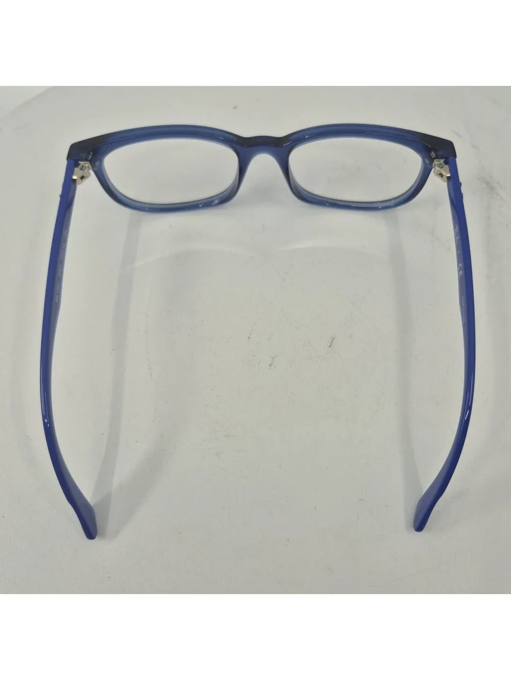 Ray-Ban Eyeglasses Frames Kids RB1584 3686 Clear Blue Square Horn Rim 48-16-125